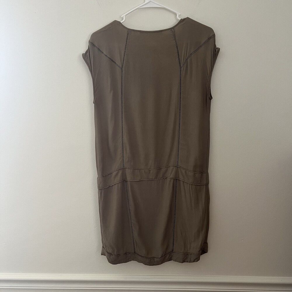 comptoir des cotonniers Womens Mid Length Sheath Dress Tan - Picture 7 of 10
